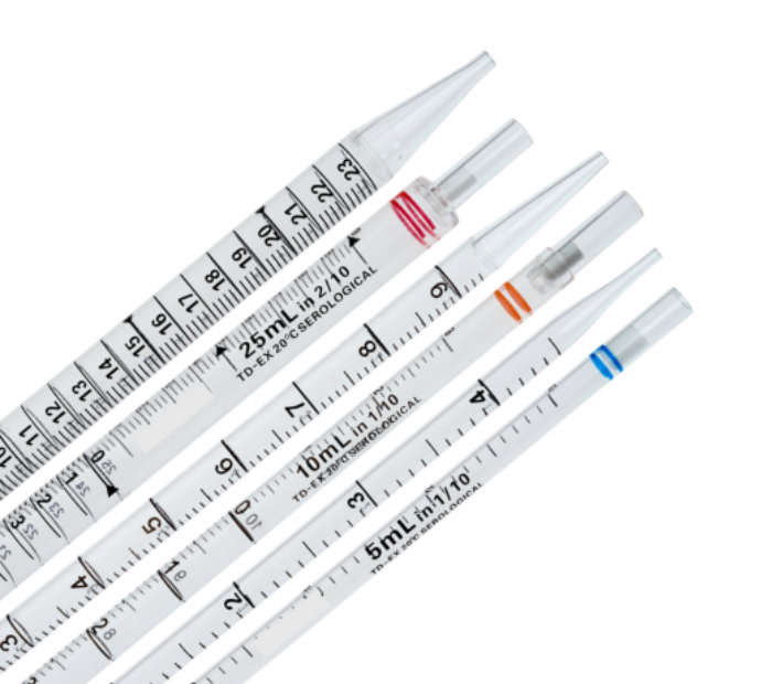 Plastic Serological Disposable Pipettes, Sterile, Bulk Packed