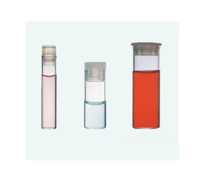 Shell Vials, Clear, Tite-Seal Closure, Snap Cap